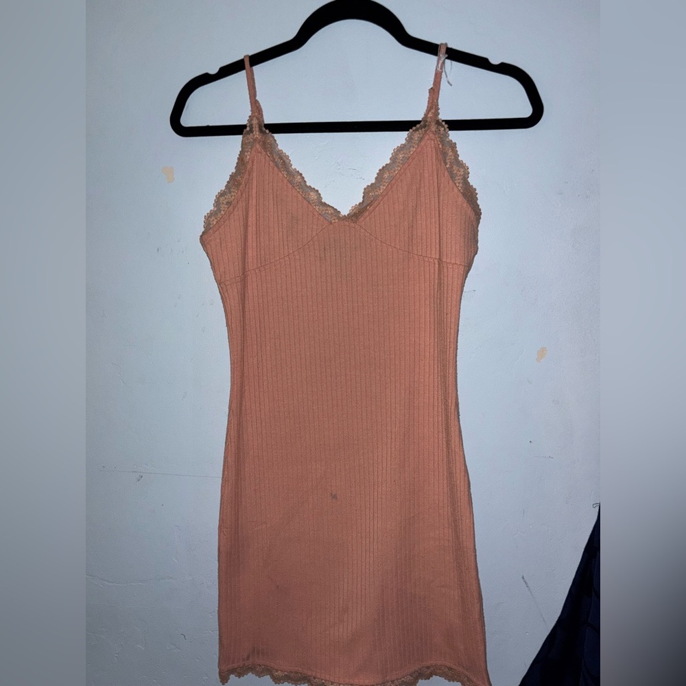 Forever 21 Pink Slip Dress Sleeveless Mini